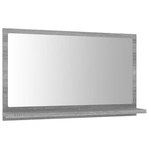 Badspiegel Grau Sonoma 60 cm mit Ablage