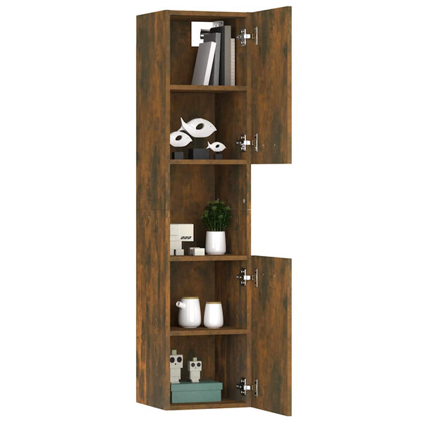 Badezimmerschrank Räuchereiche 30x30x130 cm
