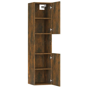 Badezimmerschrank Räuchereiche 30x30x130 cm