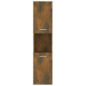 Badezimmerschrank Räuchereiche 30x30x130 cm