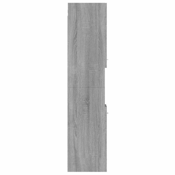 Badezimmerschrank Grau Sonoma 30x30x130 cm