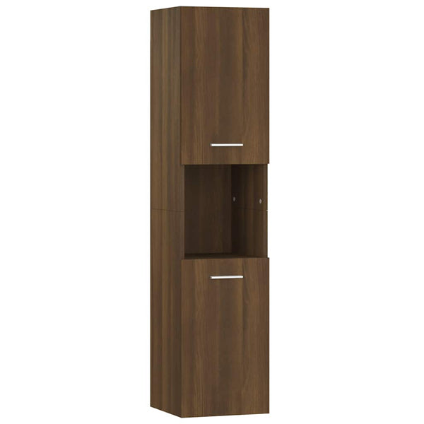 Badezimmerschrank Braun Eichenoptik 30x30x130cm