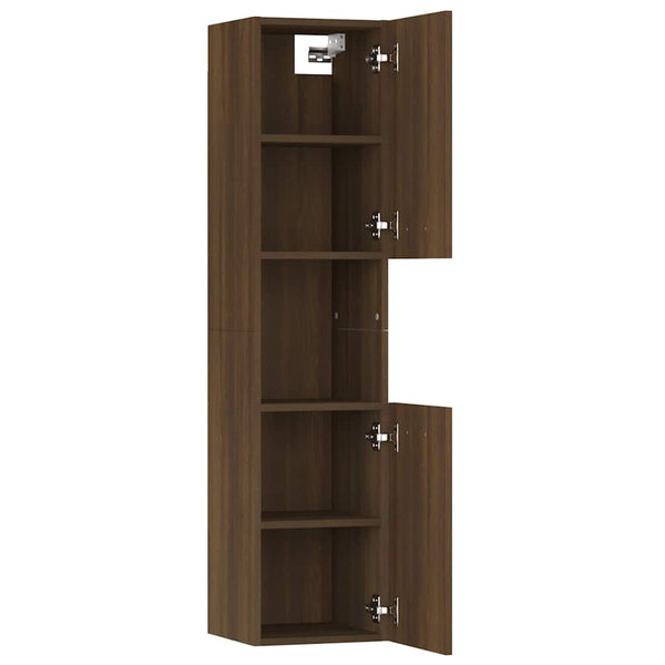 Badezimmerschrank Braun Eichenoptik 30x30x130cm