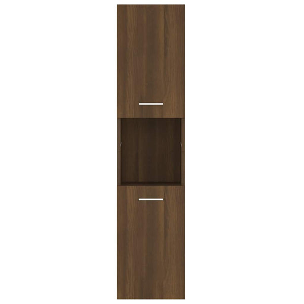 Badezimmerschrank Braun Eichenoptik 30x30x130cm