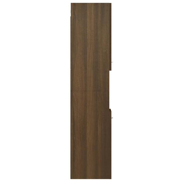 Badezimmerschrank Braun Eichenoptik 30x30x130cm