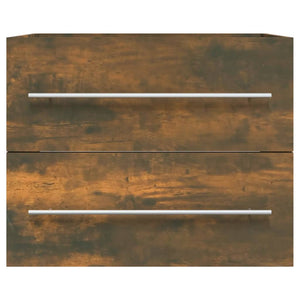 Waschbeckenschrank Räuchereiche 60 cm