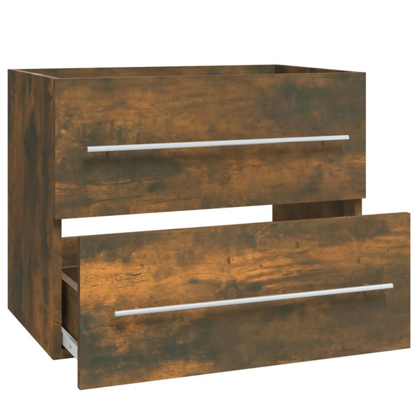 Waschbeckenschrank Räuchereiche 60 cm