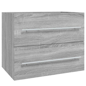 Waschbeckenschrank Grau Sonoma 60 cm