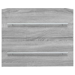 Waschbeckenschrank Grau Sonoma 60 cm