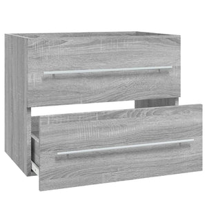 Waschbeckenschrank Grau Sonoma 60 cm
