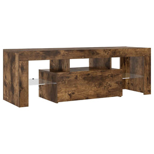 TV-Schrank mit LED Räuchereiche 120 cm