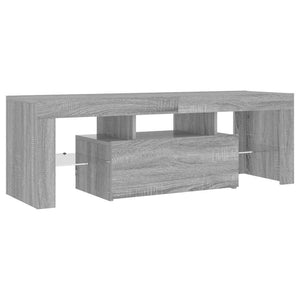 TV-Schrank mit LED Grau Sonoma 120 cm