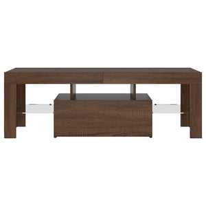 TV-Schrank mit LED Braun Eichen-Optik 120cm