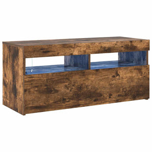 TV-Schrank Räuchereiche mit LED 90 cm