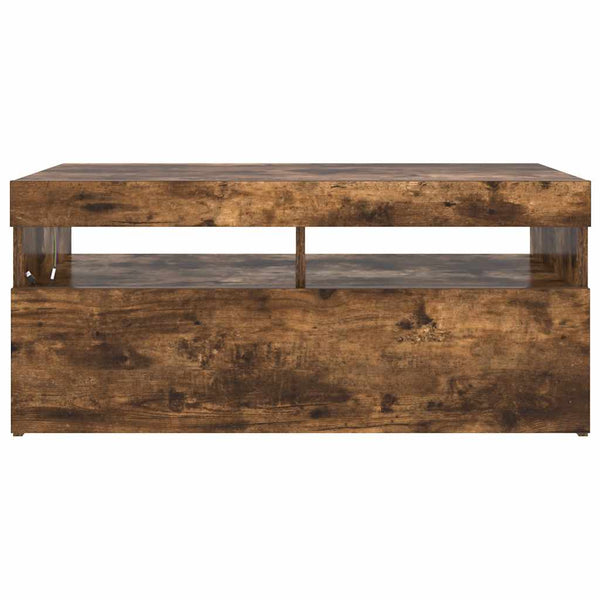 TV-Schrank Räuchereiche mit LED 90 cm