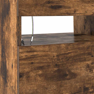 TV-Schrank Räuchereiche mit LED 90 cm