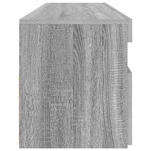 TV-Schrank mit LED Grau Sonoma 90 cm