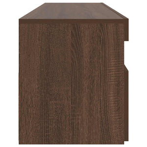 TV-Schrank mit LED Braun Eichen-Optik 90 cm