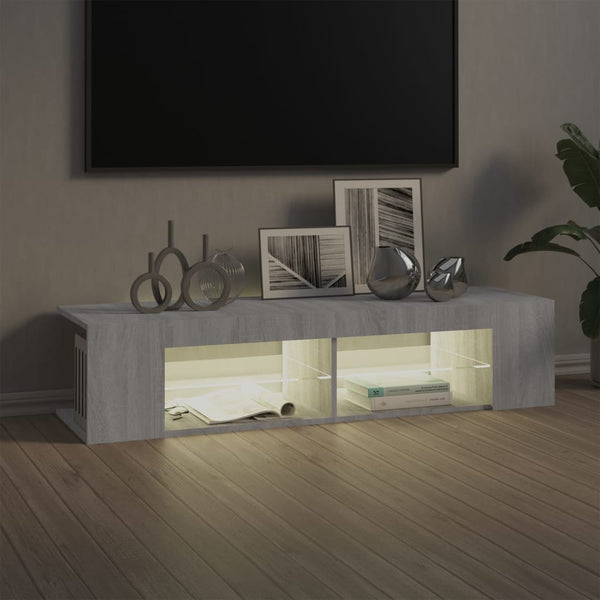 TV-Schrank Grau Sonoma mit LED