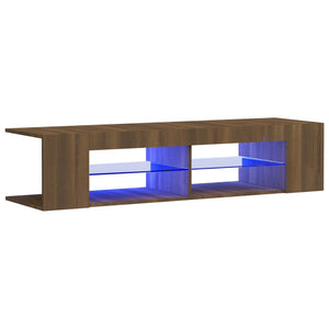 TV-Schrank Braun Eichen-Optik mit LED