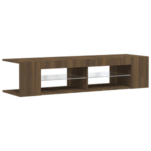 TV-Schrank Braun Eichen-Optik mit LED