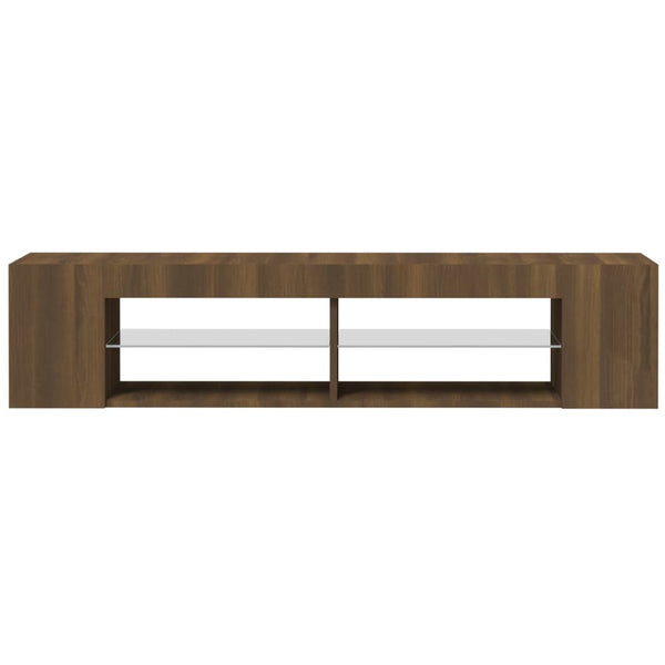 TV-Schrank Braun Eichen-Optik mit LED
