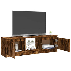 TV-Schrank Räuchereiche mit LED 120 cm