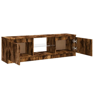 TV-Schrank Räuchereiche mit LED 120 cm