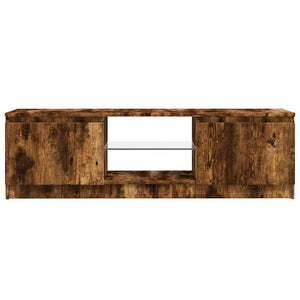 TV-Schrank Räuchereiche mit LED 120 cm