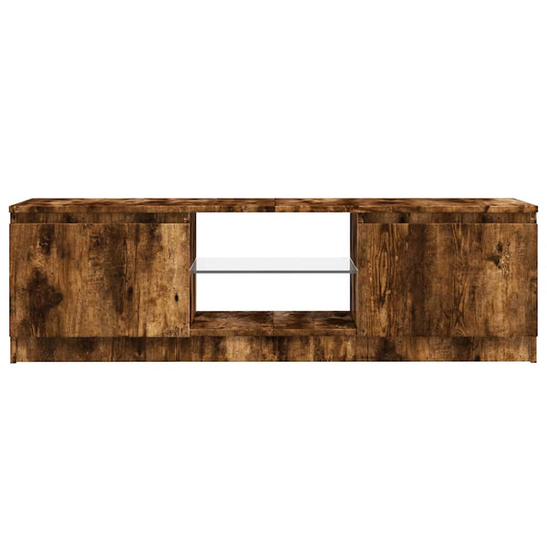 TV-Schrank Räuchereiche mit LED 120 cm