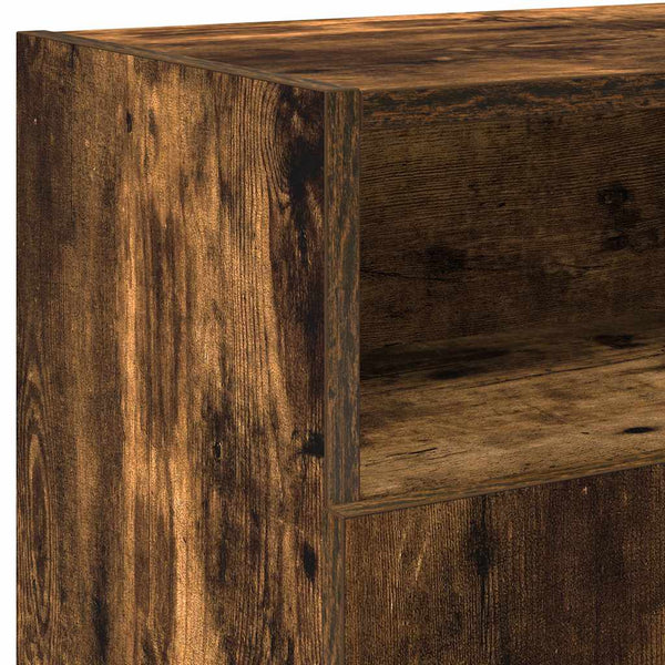 TV-Schrank Räuchereiche mit LED 120 cm