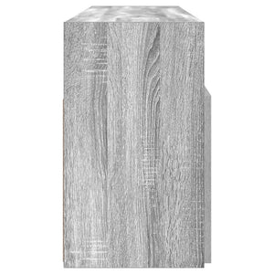 TV-Schrank mit LED Grau Sonoma 120 cm