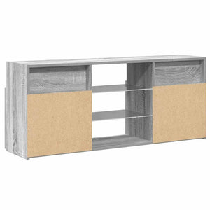 TV-Schrank mit LED Grau Sonoma 120 cm
