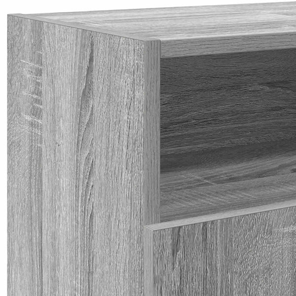 TV-Schrank mit LED Grau Sonoma 120 cm