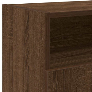 TV-Schrank mit LED Braun Eichen-Optik 120 cm