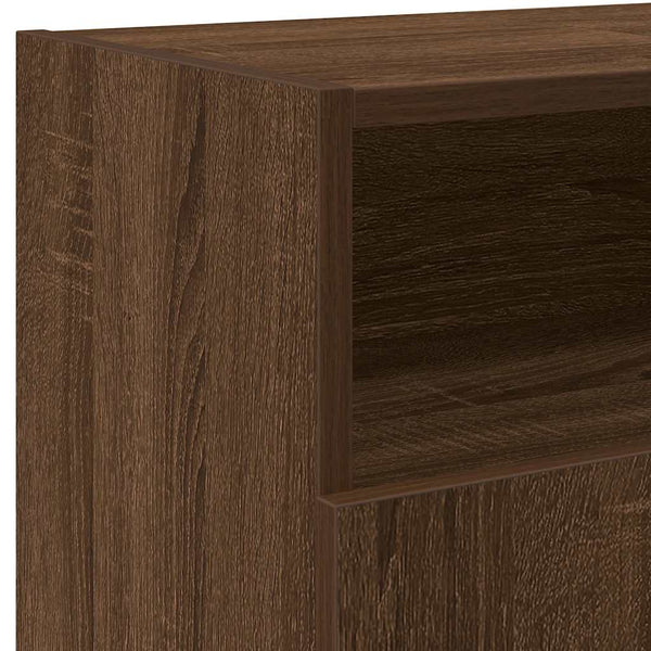 TV-Schrank mit LED Braun Eichen-Optik 120 cm
