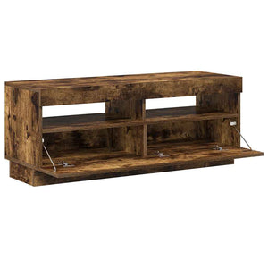 TV-Schrank mit LED Räuchereiche 100x35x40 cm
