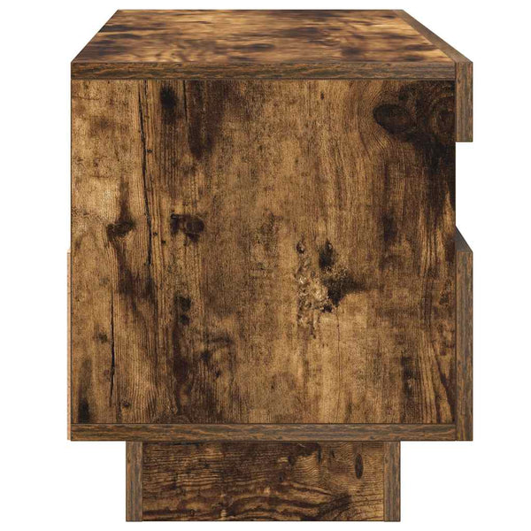 TV-Schrank mit LED Räuchereiche 100x35x40 cm