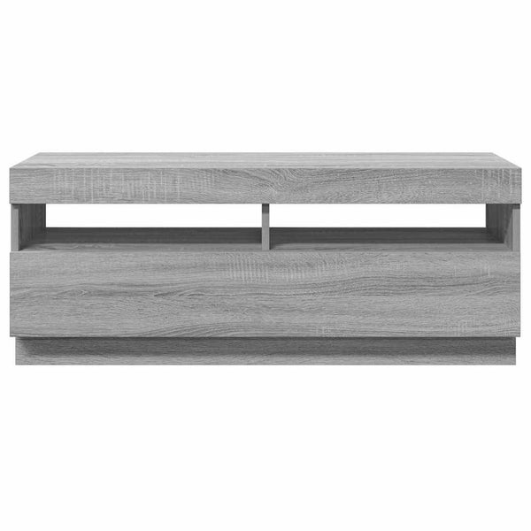 TV-Schrank mit LED Grau Sonoma 100 cm