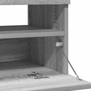 TV-Schrank mit LED Grau Sonoma 100 cm