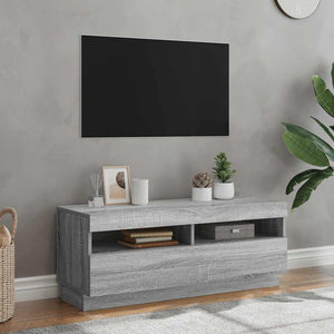 TV-Schrank mit LED Grau Sonoma 100 cm