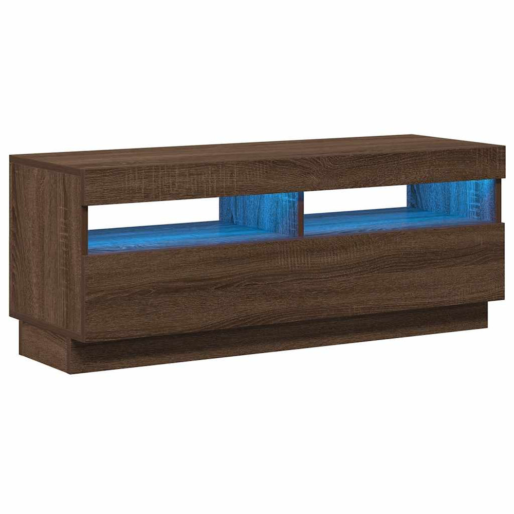 TV-Schrank mit LED Braun Eichen-Optik 100cm