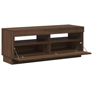 TV-Schrank mit LED Braun Eichen-Optik 100cm