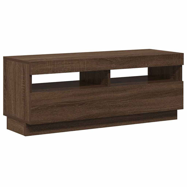 TV-Schrank mit LED Braun Eichen-Optik 100cm