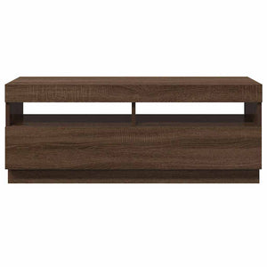 TV-Schrank mit LED Braun Eichen-Optik 100cm