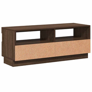 TV-Schrank mit LED Braun Eichen-Optik 100cm