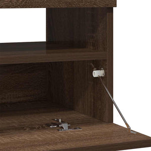TV-Schrank mit LED Braun Eichen-Optik 100cm