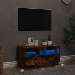 TV-Schrank Räuchereiche mit LED 80cm