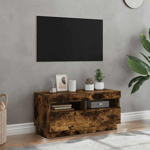 TV-Schrank Räuchereiche mit LED 80cm