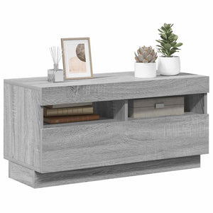 TV-Schrank mit LED Grau Sonoma 80 cm